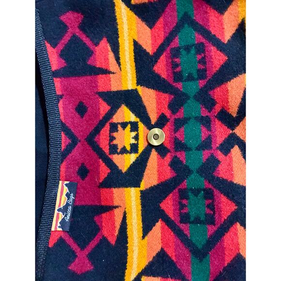 Hand-Made Annica Shoulder Bag With Native Pattern Pendleton Wool - Picture 2 of 8